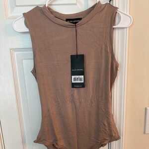 Alloy Apparel Mocha Bodysuit Size Small